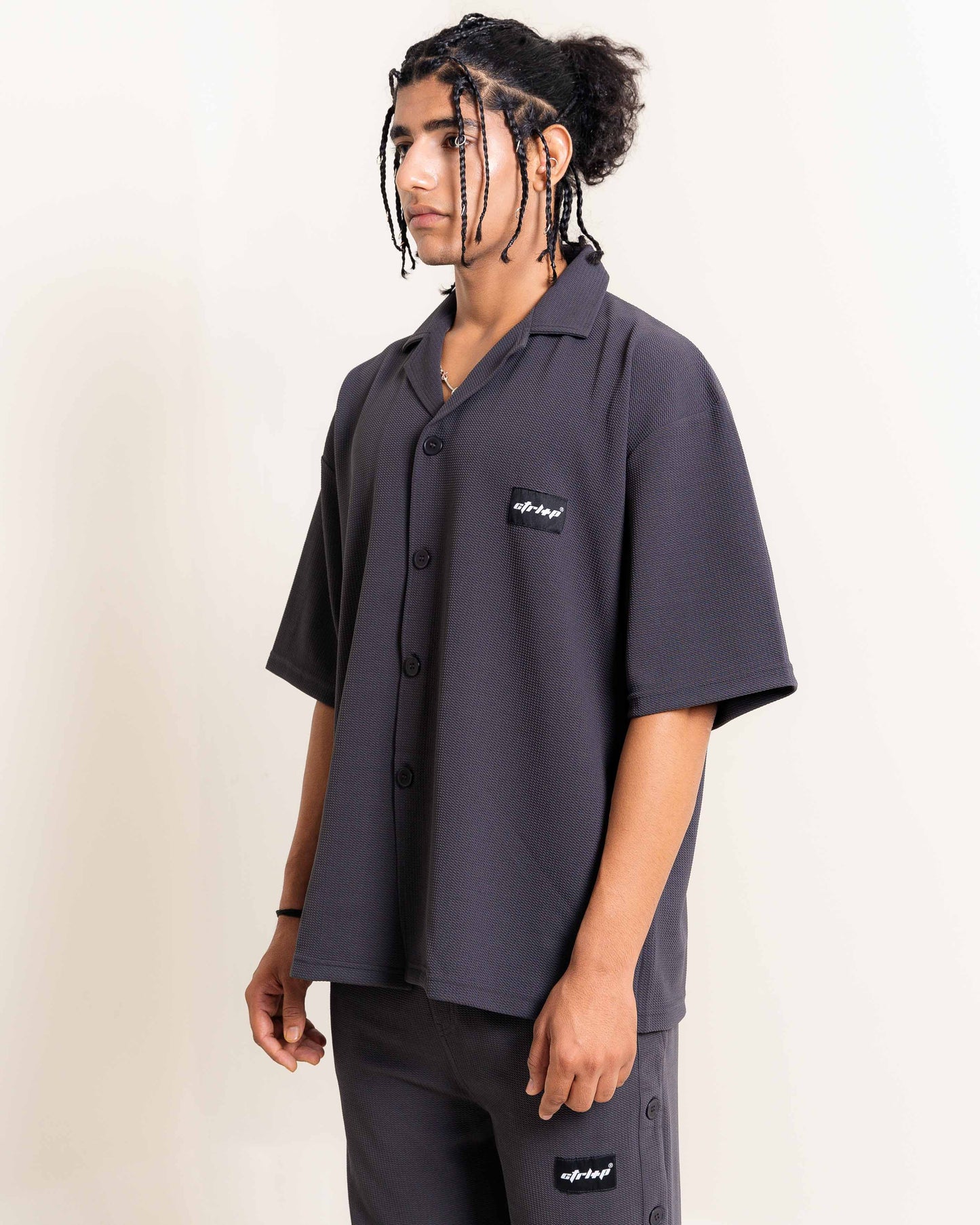 WAFFLE GREY SHIRT