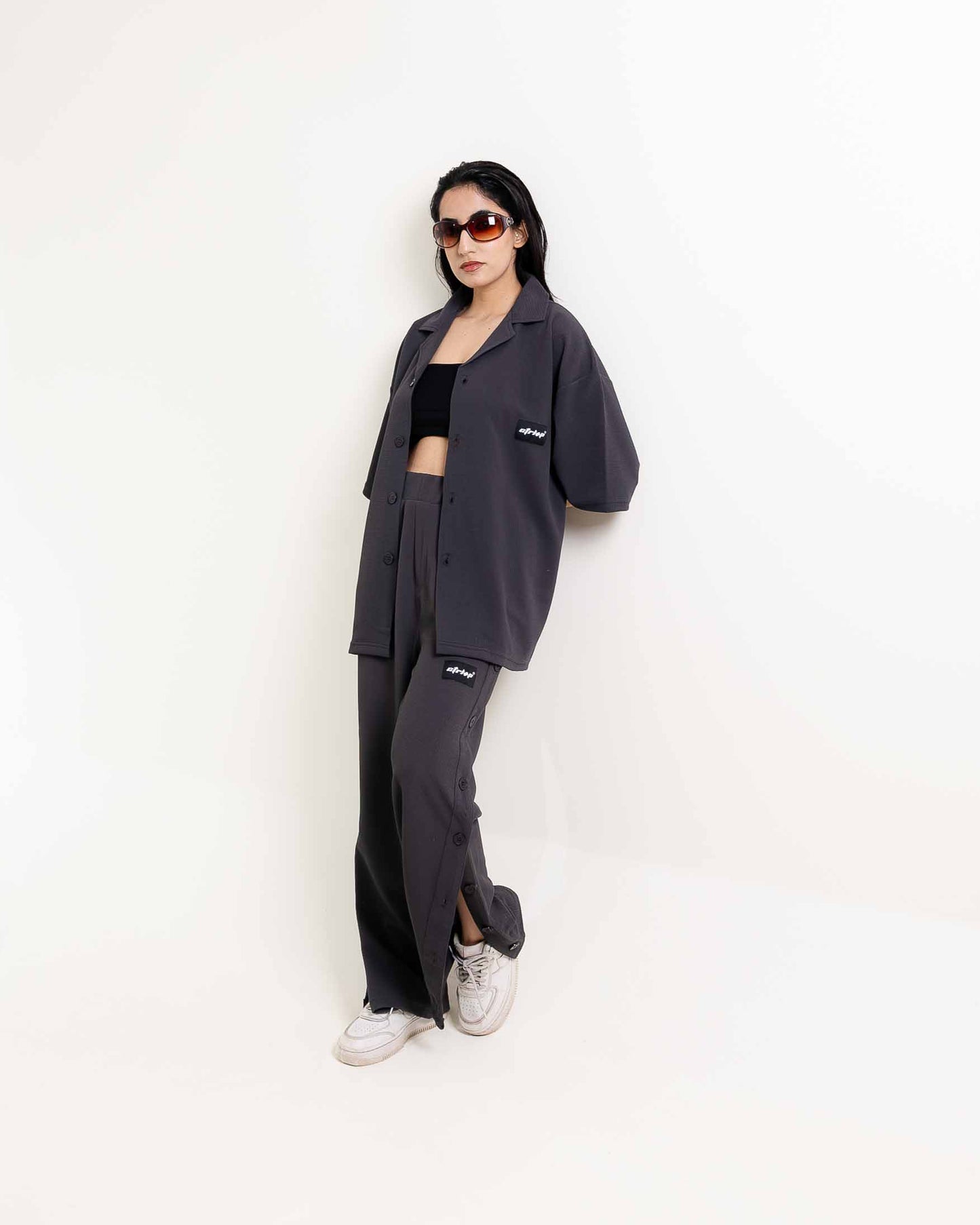 WAFFLE BUTTON DOWN PANTS