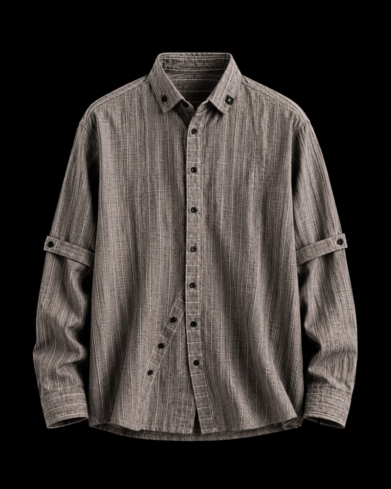 LINEN STRIPES SHIRT