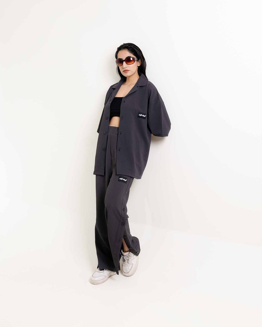 WAFFLE BUTTON DOWN PANTS