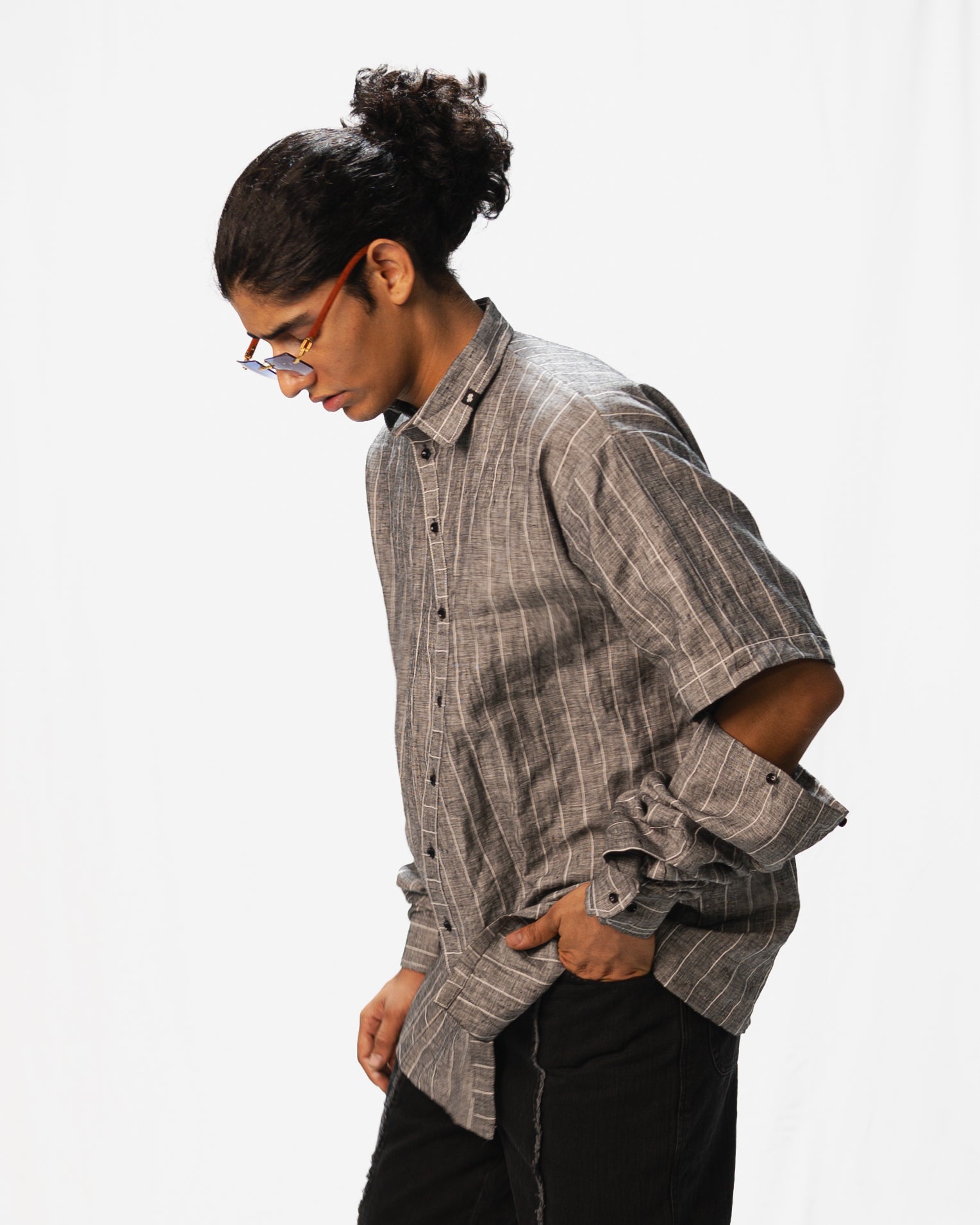 LINEN STRIPES SHIRT