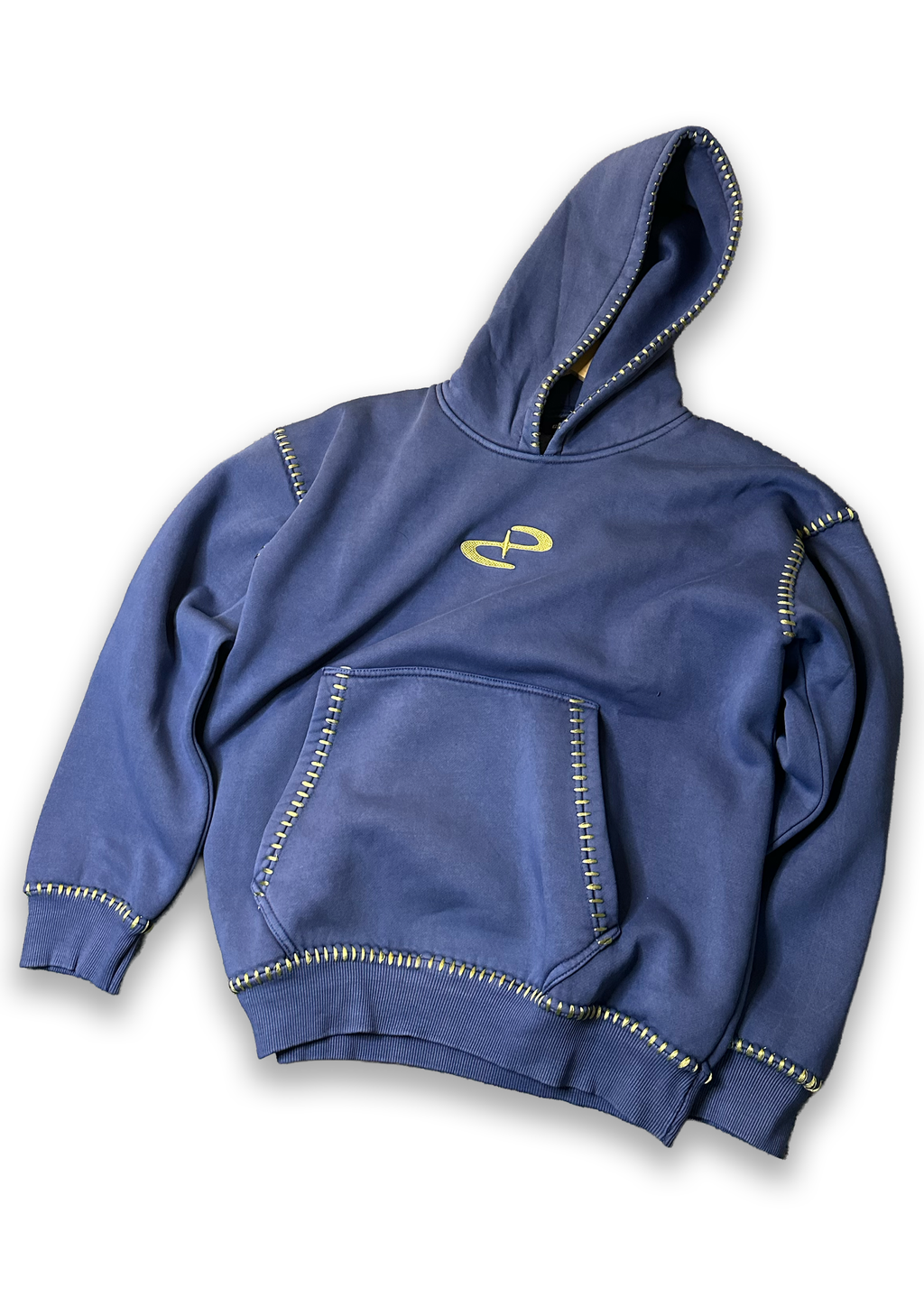 KANTHA INDIGO HOODIE